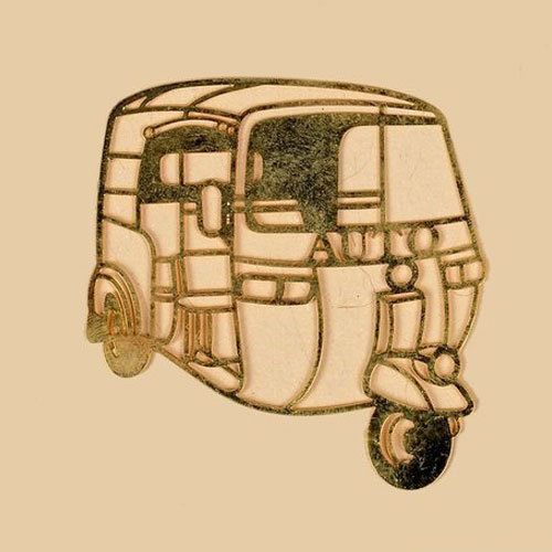 500x500 India Souvenir Fridge Magnet Auto Rickshaw - Auto Rickshaw Sketch