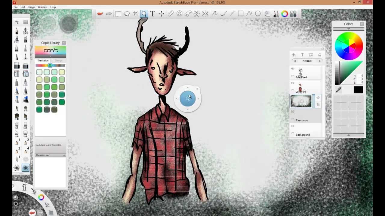 1280x720 Rapida! Ao Autodesk Sketchbook Pro 6.0 - Autodesk Sketch Pro