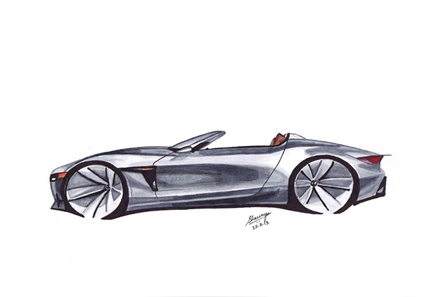 600x423 Automotive Sketching On Behance - Automotive Sketching