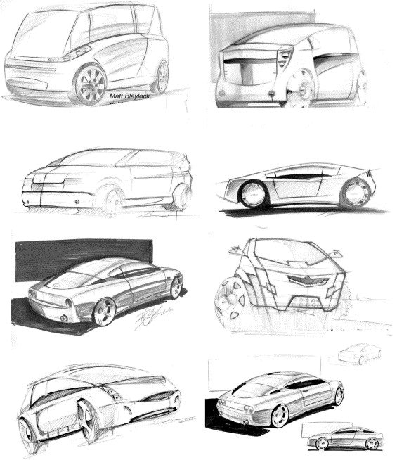 565x654 Sketching, Concept Development And Automotive Design - Automotive Sketching