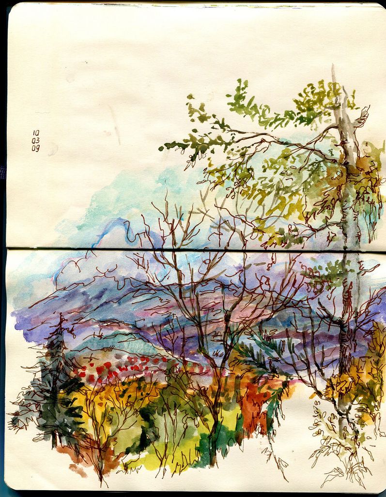 797x1024 Autumn Sketch Nature Sketches Sketches, Autumn And - Autumn Sketch