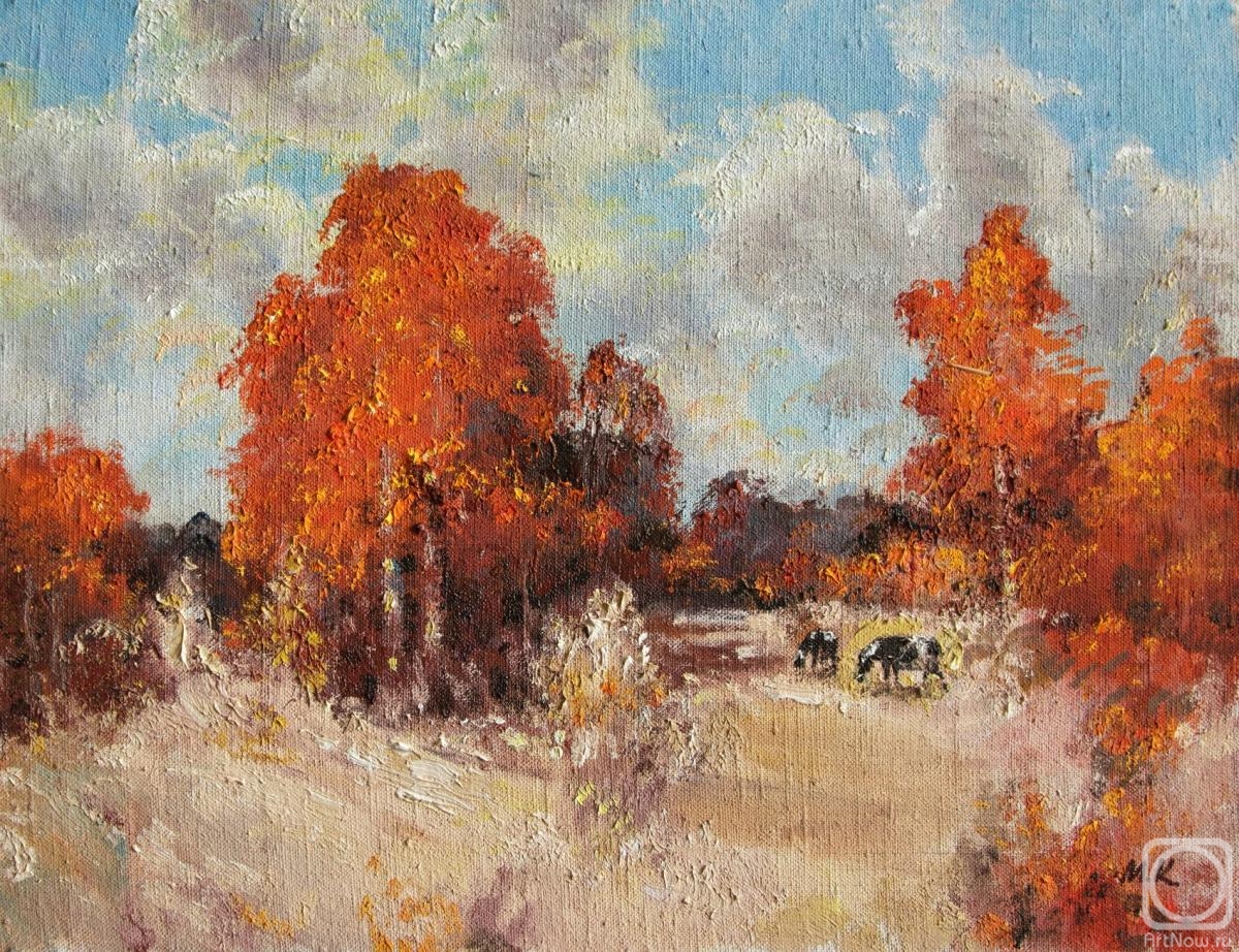 1200x922 Painting Of Autumn, Buy On Artnow.ru - Autumn Sketch
