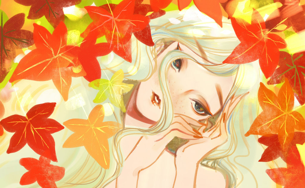 1024x631 Autumn Sketch By Kibiqeq - Autumn Sketch