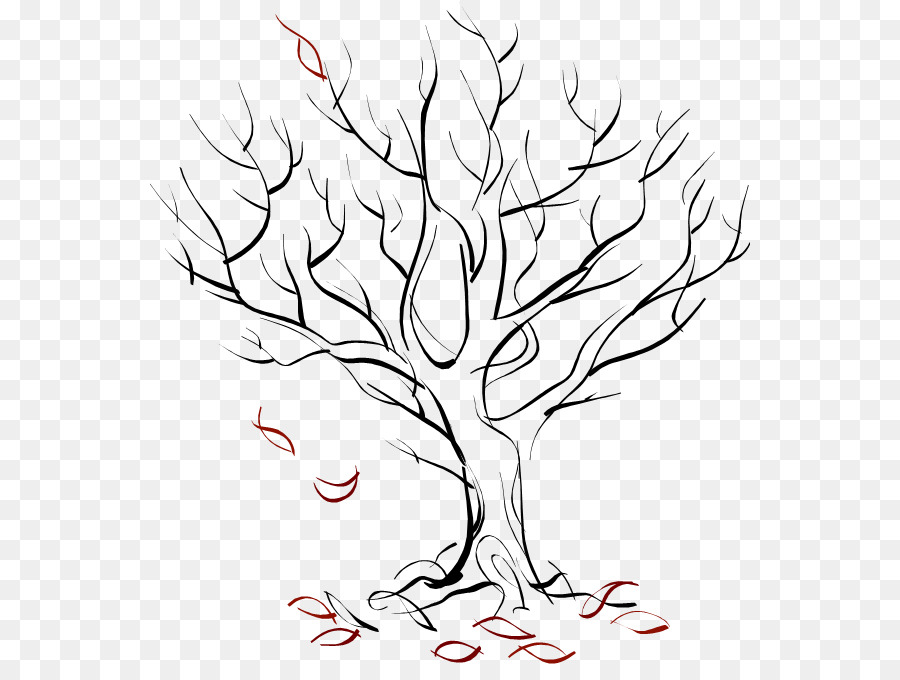 900x680 Drawing Autumn Season Sketch - Autumn Tree Sketch