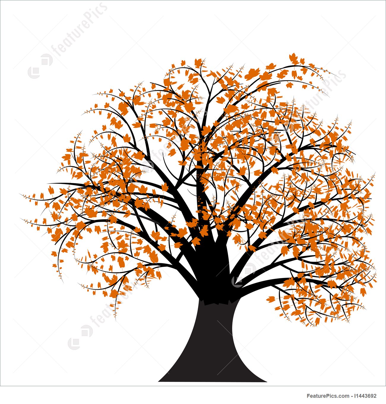 1300x1360 Plants Vector Autumn Tree Design - Autumn Tree Sketch