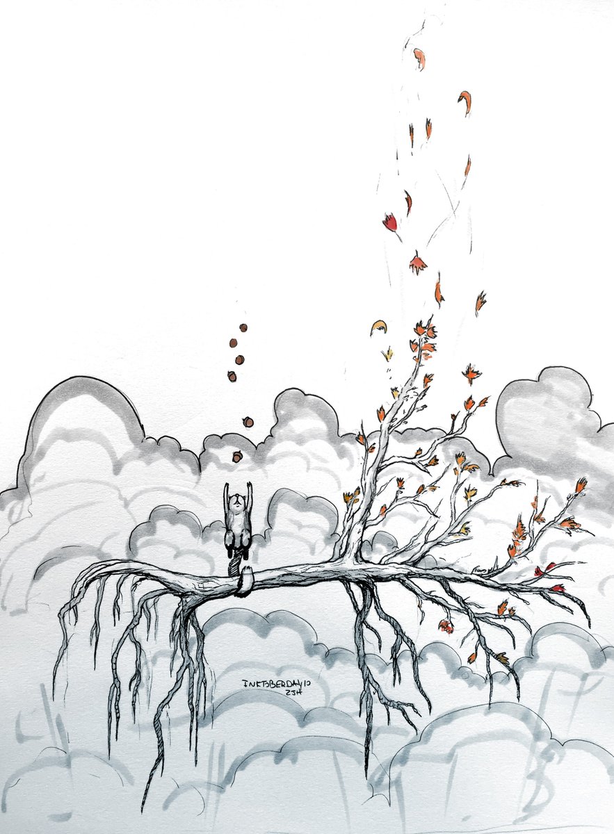 883x1200 Treesketch Hashtag On Twitter - Autumn Tree Sketch