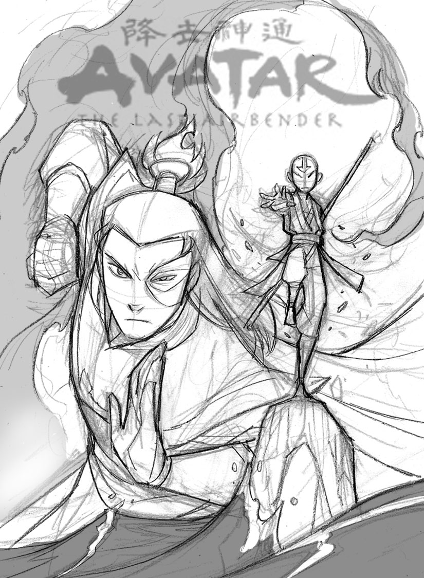 825x1125 Making Of A Cover Avatar The Last Airbender Blog Dark - Avatar Sketch