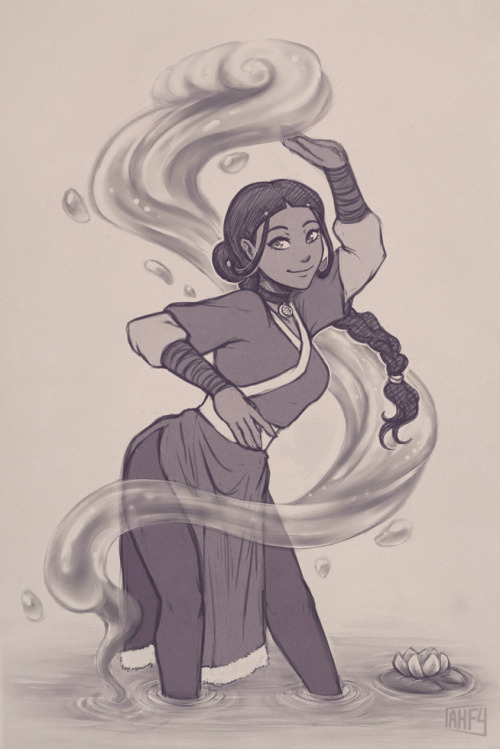 500x749 Katara Sketch Revamp Avatar The Last Airbender The Legend Of - Avatar The Last Airbender Sketches