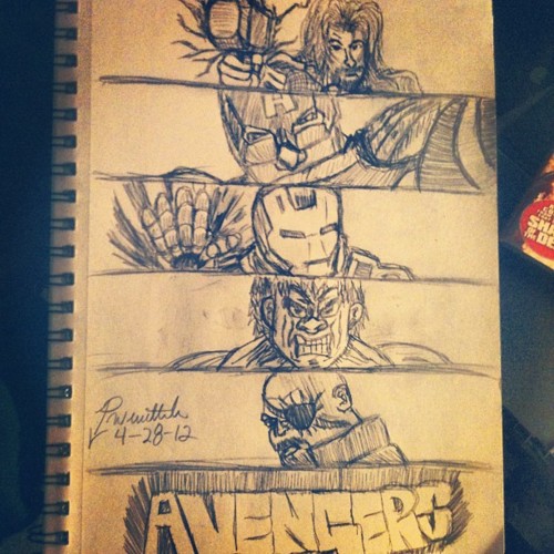 500x500 Avengers Sketch 2 By Brodeepros - Avengers Sketch