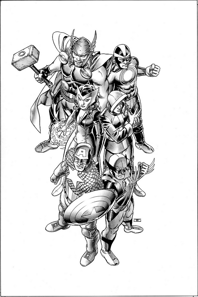 633x950 Image - Avengers Sketch