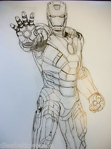 225x300 Iron Man Movie Banner Poster Art Print Avengers Marvel Tony Stark - Avengers Sketch