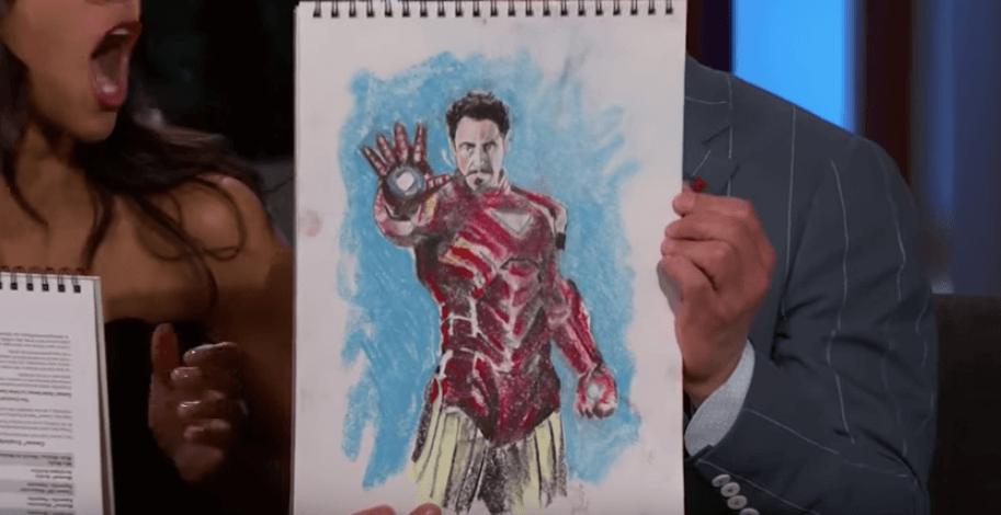 913x470 Video Avengers Infinity War Stars Sketch Their Characters On - Avengers Sketch