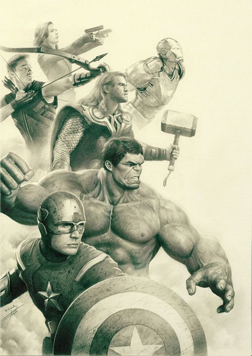 500x708 Tumblr M9ts6umbfg1rdbngho1 500 Avengers Sketch Comics - Avengers Sketch