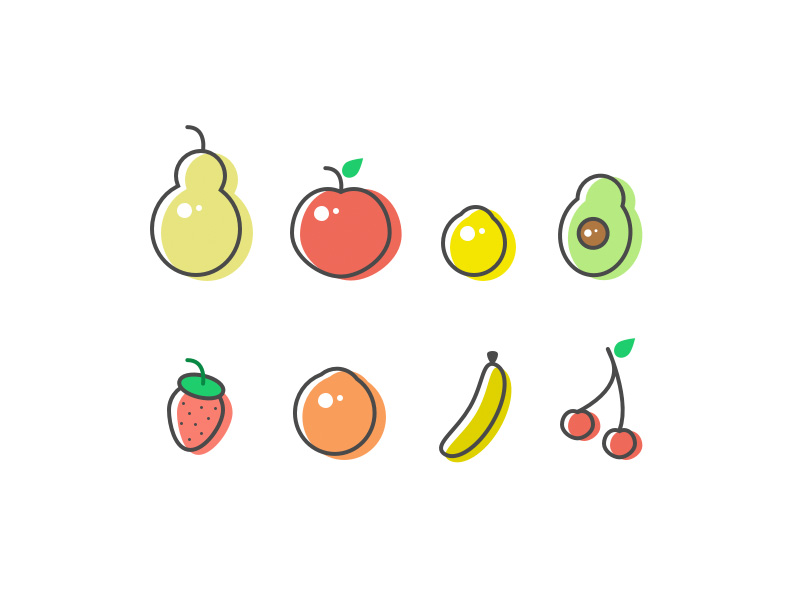 800x600 Fruit Icons Sketch Freebie - Avocado Sketch