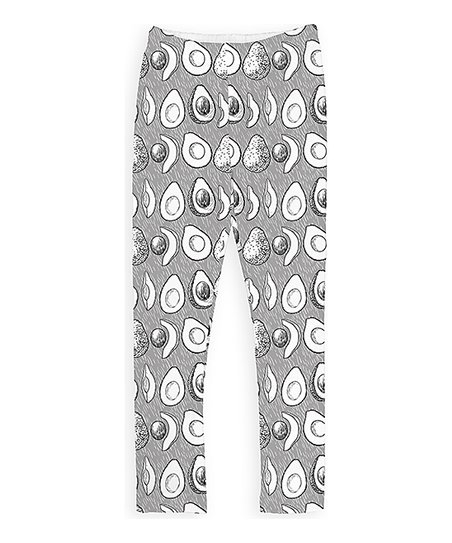 452x543 Gray Avocado Sketch Leggings - Avocado Sketch