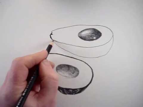 480x360 How To Draw An Avocado - Avocado Sketch