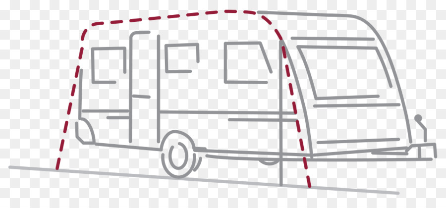 900x420 Isabella Fortelt Caravan Awning Caravelair - Awning Sketch