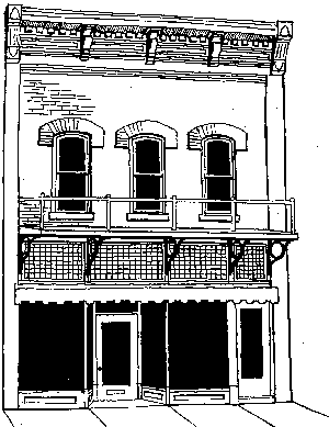 300x389 Storefront Awnings - Awning Sketch