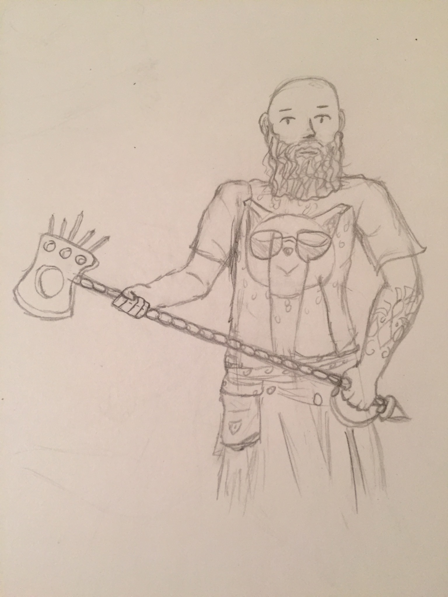 1536x2048 Axe Guy Sketch - Axe Sketch