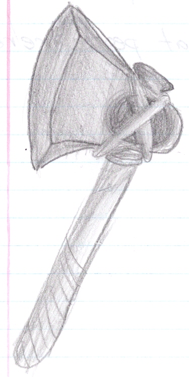 375x745 Axe Sketch By Mylittlemuffinz - Axe Sketch