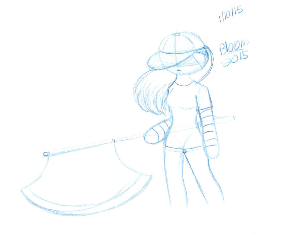 988x809 Bloom Axe Sketch By Sweatshirtmaster - Axe Sketch