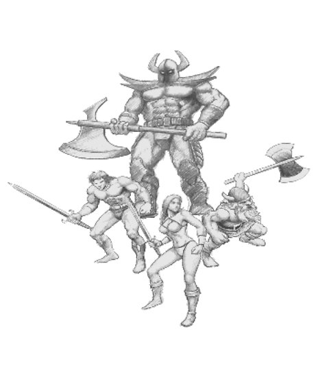 464x550 Golden Axe Sketch Pixel Art Posters By Idaspark Redbubble - Axe Sketch
