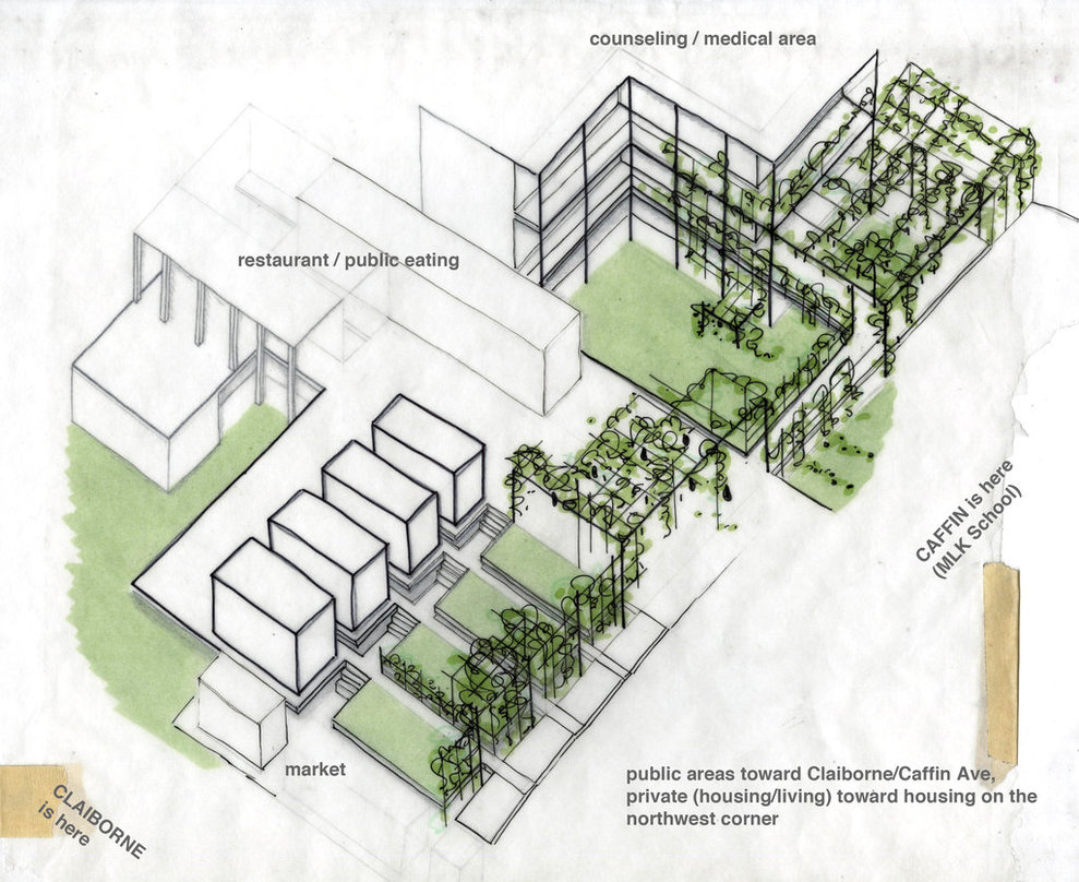 989x808 Conceptual Axonometric Sketch By Julieexann - Axonometric Sketch