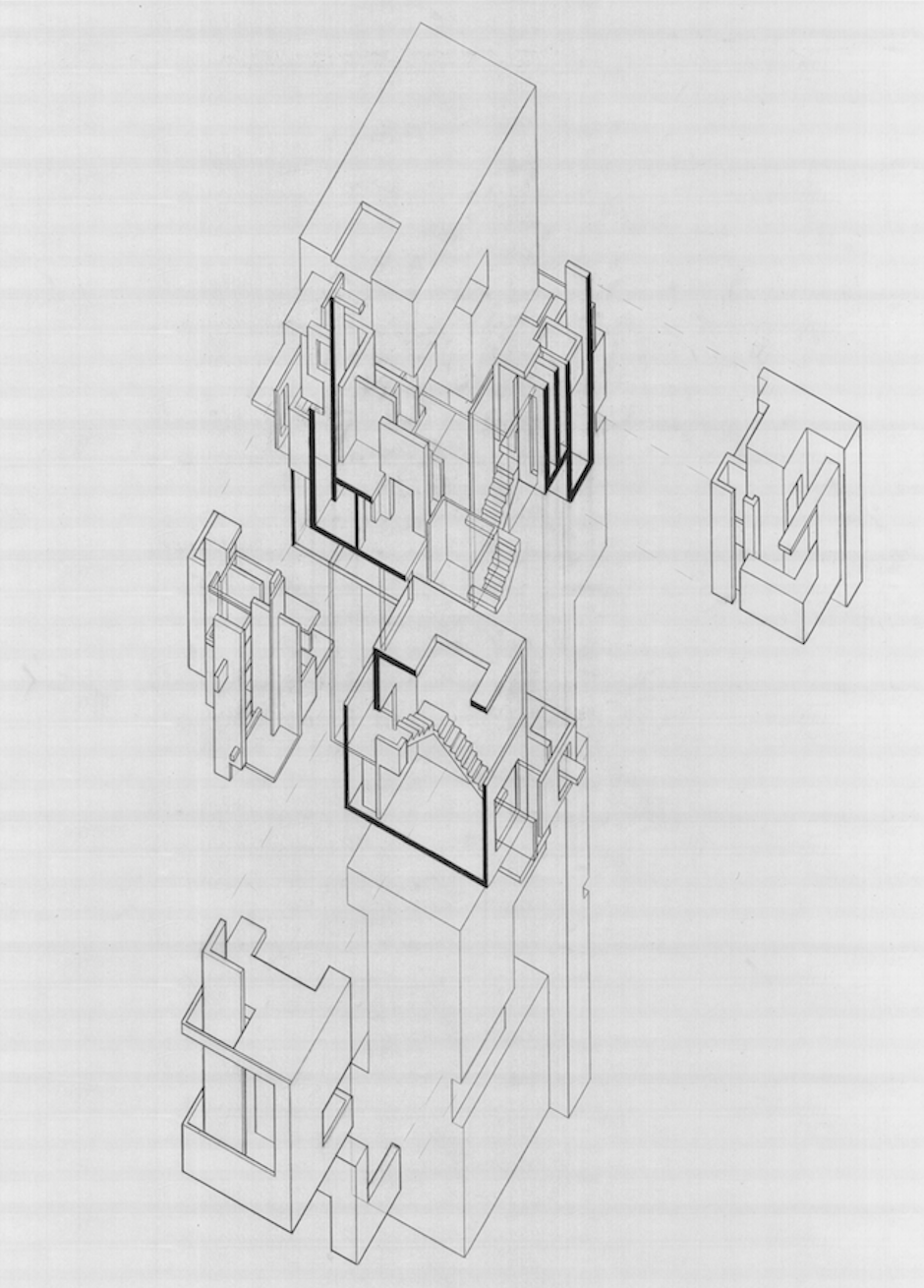 940x1310 Exploded Axonometric Drawing. Pencil On Velum Valencia College - Axonometric Sketch