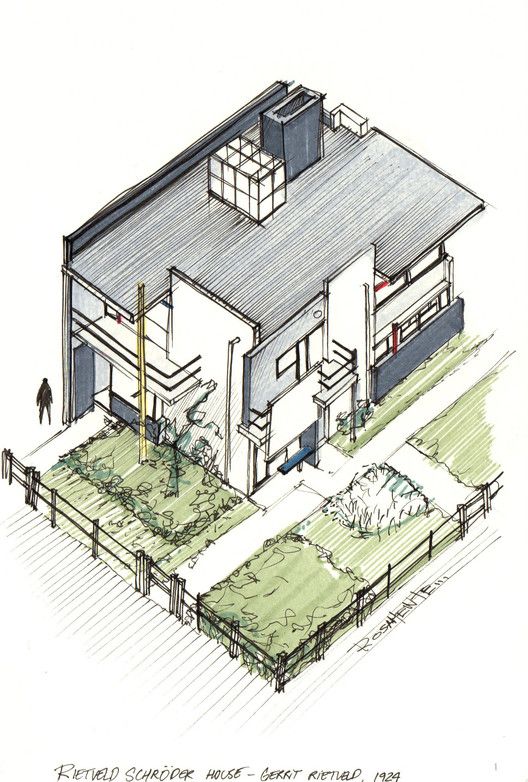 528x782 Gallery Of 20 Beautiful Axonometric Drawings Of Iconic Buildings - Axonometric Sketch