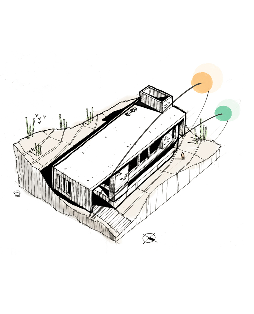 807x1000 Gallery Of Digital Sketch Axonometric Representation - Axonometric Sketch