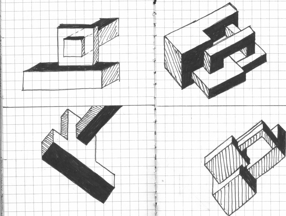 971x733 Ian Manhuyod 18 Axonometric Sketches - Axonometric Sketch
