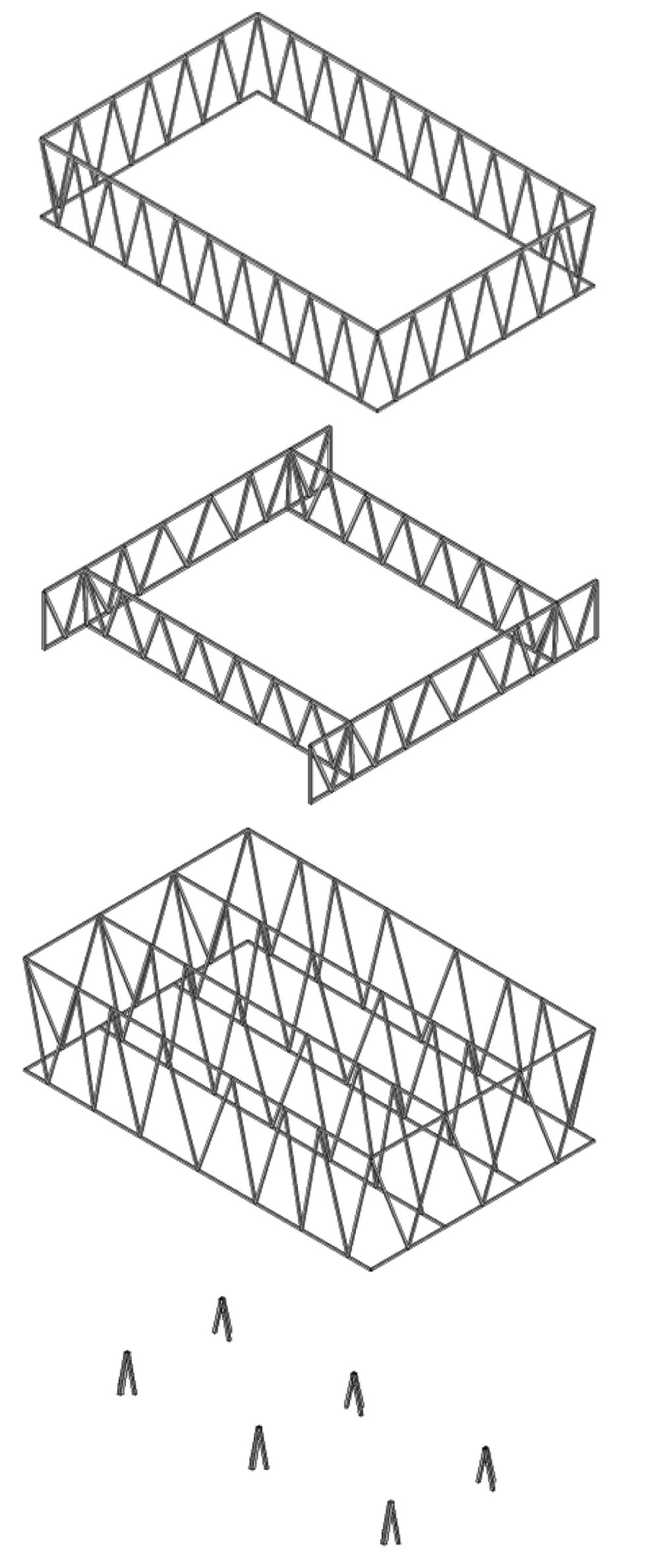 850x2058 Leutschenbach School Primary Structural Axonometric Sketch - Axonometric Sketch