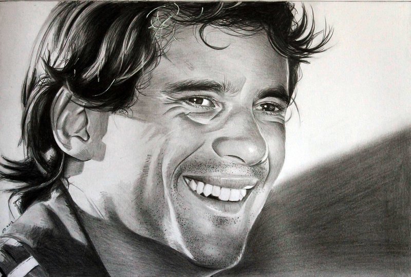 800x539 Ayrton Senna By Donchild - Ayrton Senna Sketch