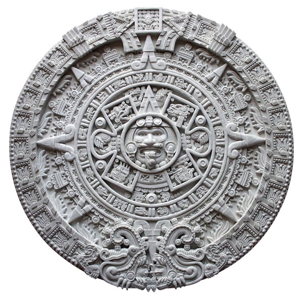 600x596 Creating A Sunstone Model - Aztec Calendar Sketch