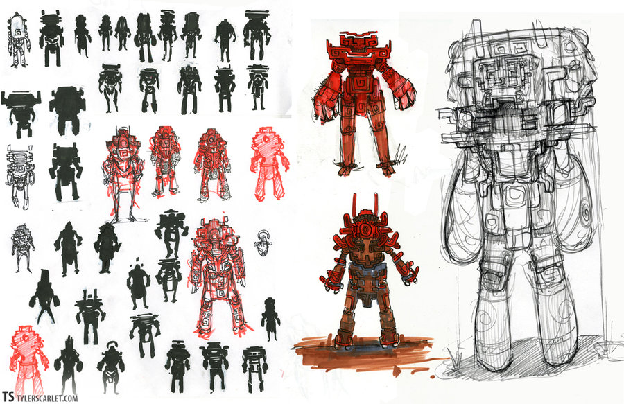 900x583 Aztec Warrior Sketch - Aztec Warrior Sketch