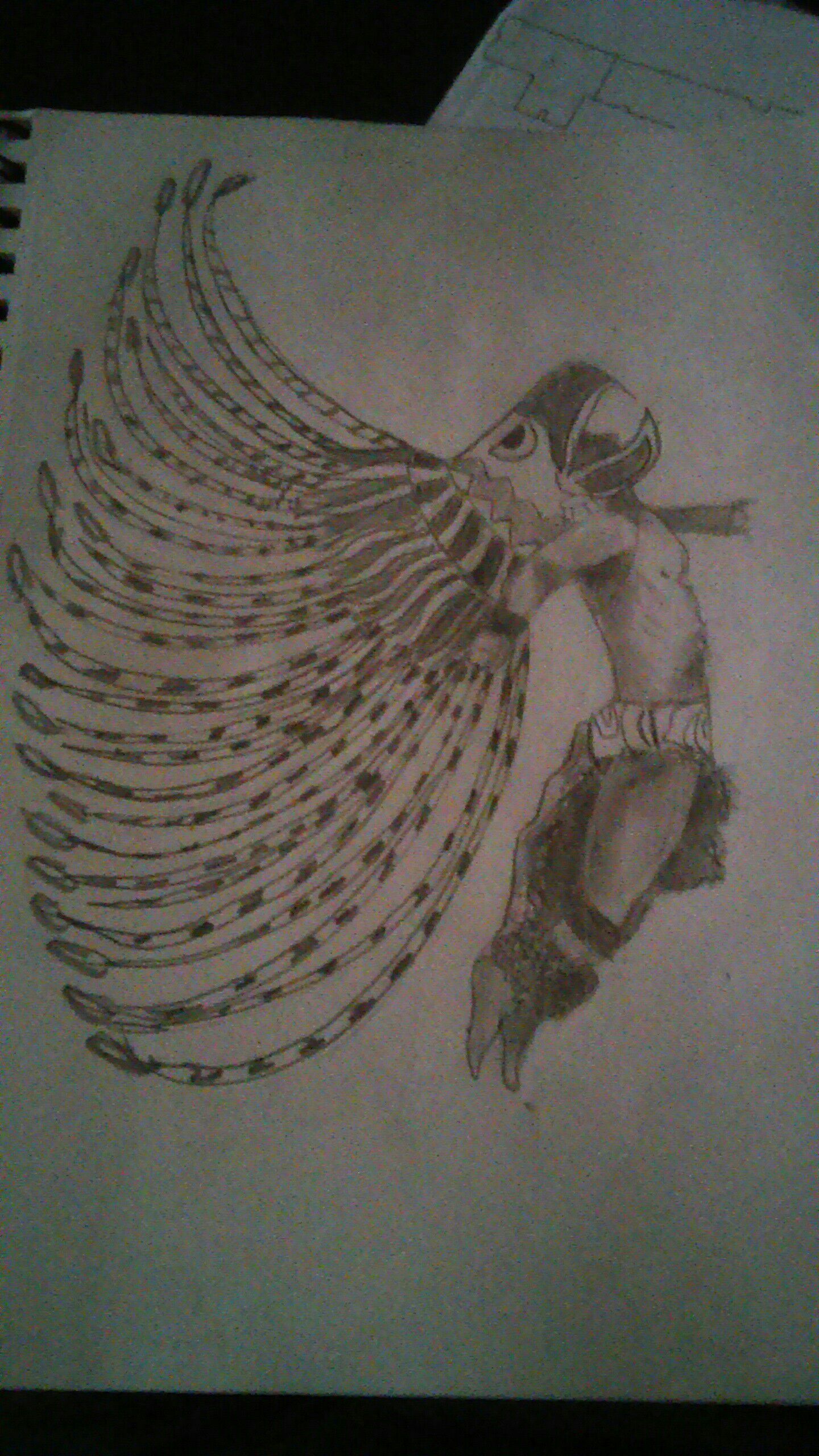 1440x2560 Aztec Warrior Sketch (Low Quality) - Aztec Warrior Sketch