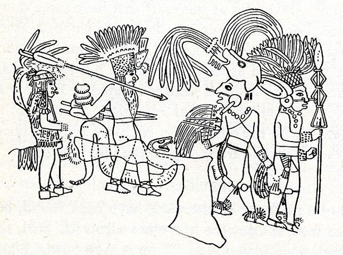 Mexicolore - Aztec Warrior Sketch. 