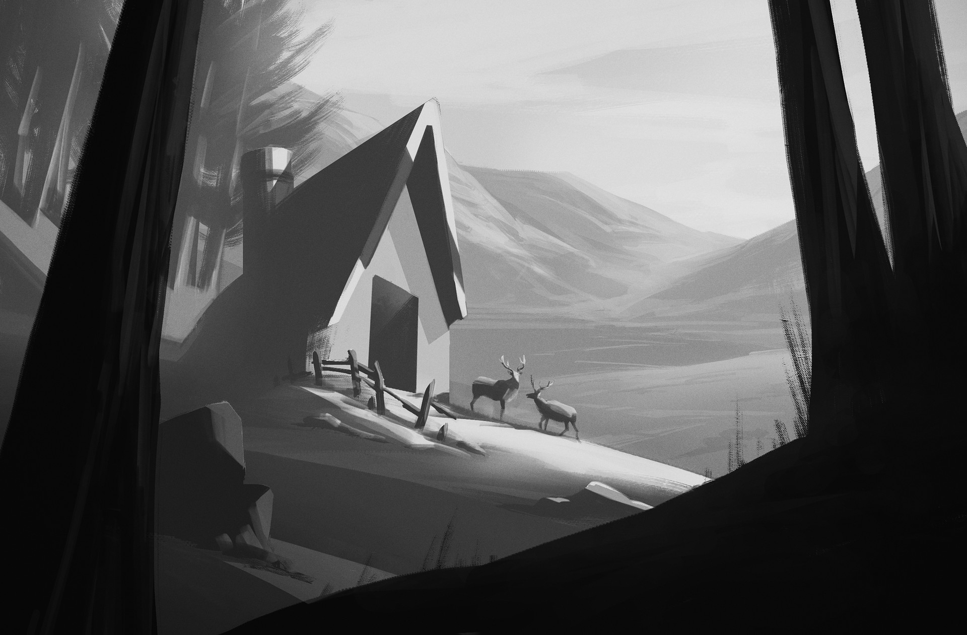 1920x1261 Mia Bai - B&W Sketches