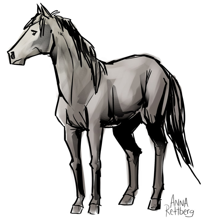 664x707 Anna Rettberg Bampw Sketches - B&W Sketches