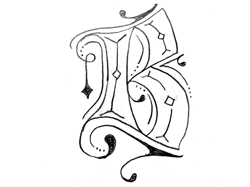 800x600 B Sketch Wip By Amy Lyons - B Sketch