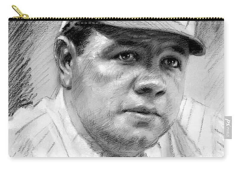800x570 Babe Ruth Carry All Pouch For Sale By Viola El - Babe Ruth Sketch