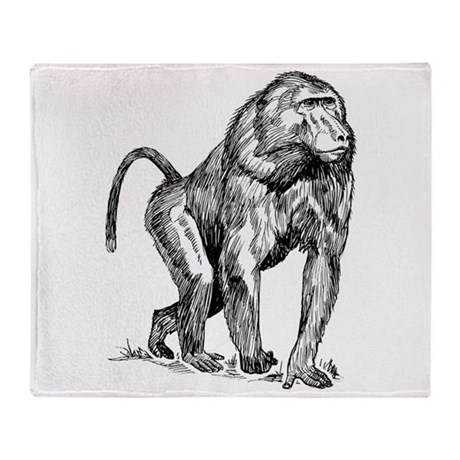 460x460 Baboon Blankets - Baboon Sketch