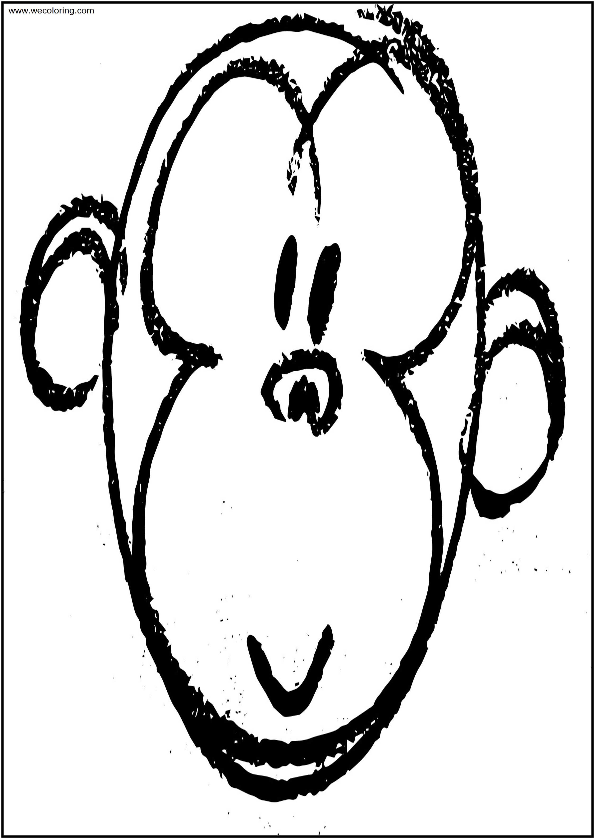 2510x3538 Baboon Sketch Face Free Printable Coloring - Baboon Sketch