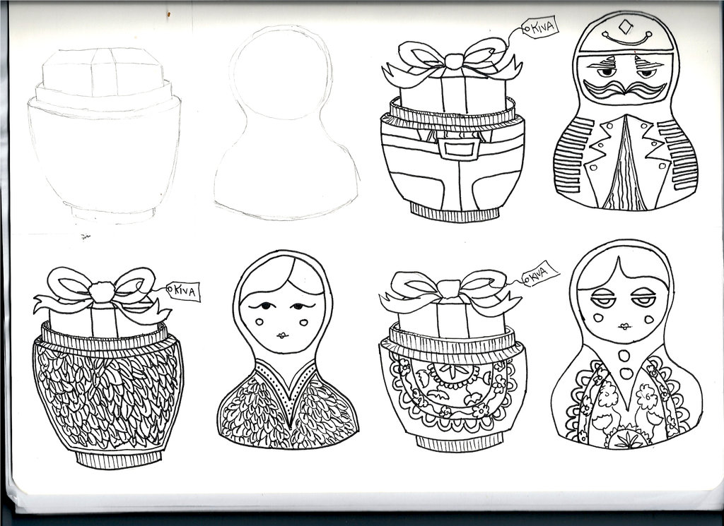 Babushka Sketch at Explore collection of Babushka