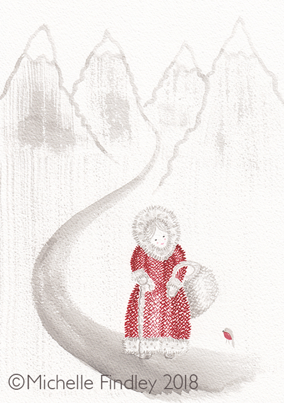 554x787 Babushka Michelle Findley - Babushka Sketch