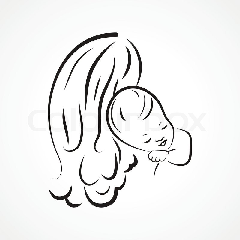 800x800 Vector Illustration Of A Mother Holding Her Baby Stock Vector - Baby And Mother Sketch