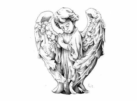 474x355 Baby Angel Drawing Tattoo. Sleeping Baby Angel Tattoos Google - Baby Angel Sketch