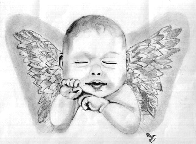 640x473 26 June 2013 Exquisite Arts - Baby Angel Sketch