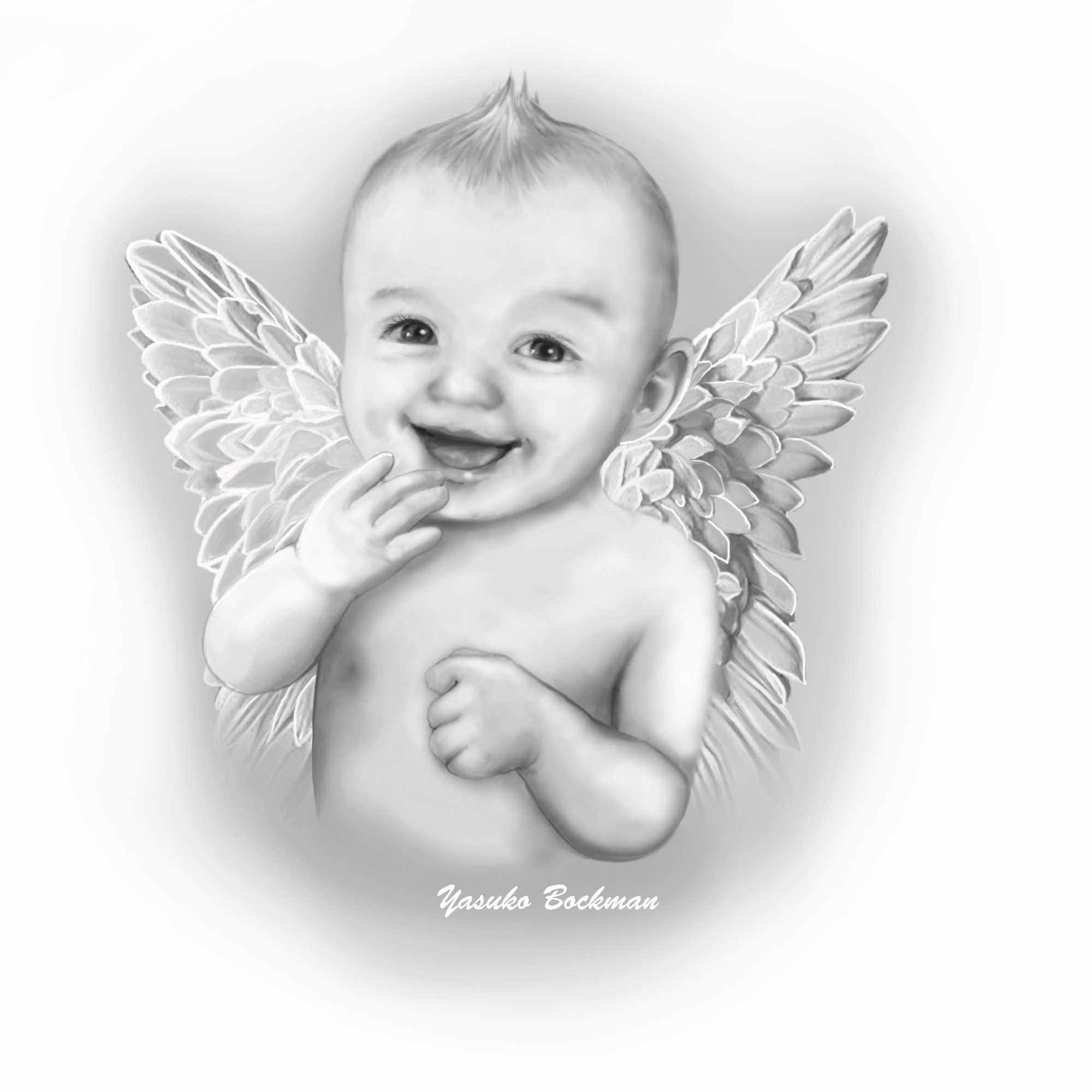 2000x2000 Sketches Of Baby Angels Baby Angel Drawing Drawing Skill - Baby Angel Sketch