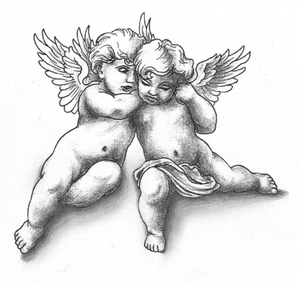 1024x971 Sketches Of Baby Angels Baby Angel Sketches Baby Angels Drawings - Baby Angel Sketch